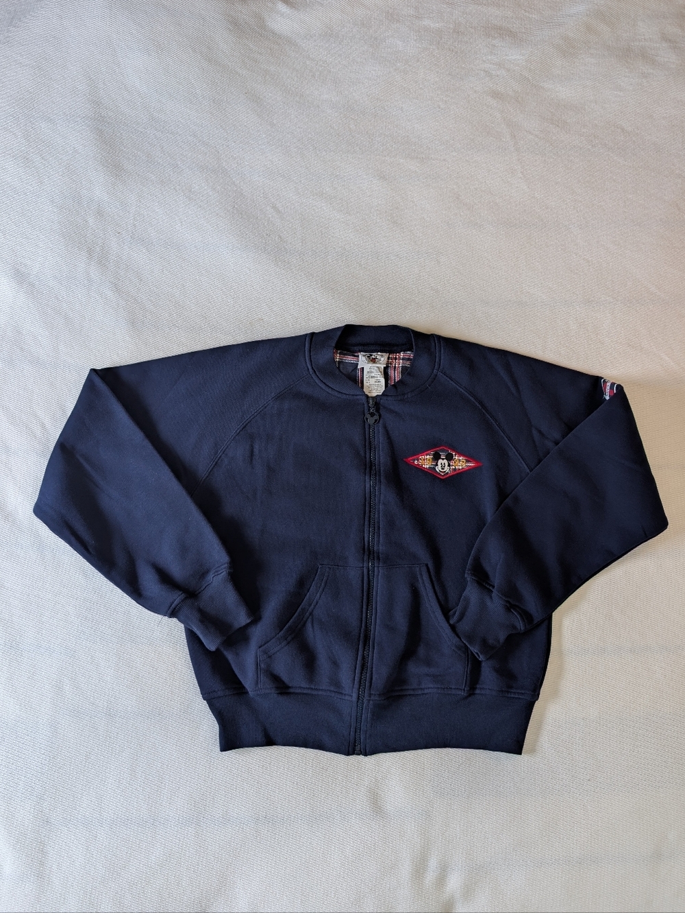 Vintage Disney Mickey & Co Navy Full Zip Jacket Youth